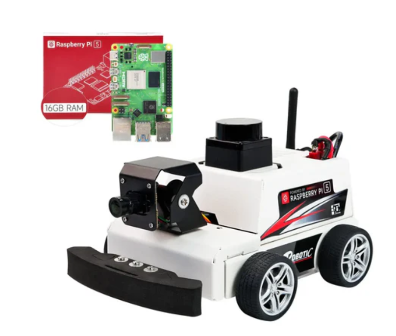 Yahboom Raspberry Pi 5 AI Visual ROS2 Robotic Car Kit 2DOF LiDAR Stem Educational Project for Teen Engineer Students (with Raspberry Pi5-16GB)