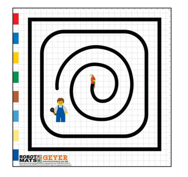 Curve and Box Robot Practice Mat
