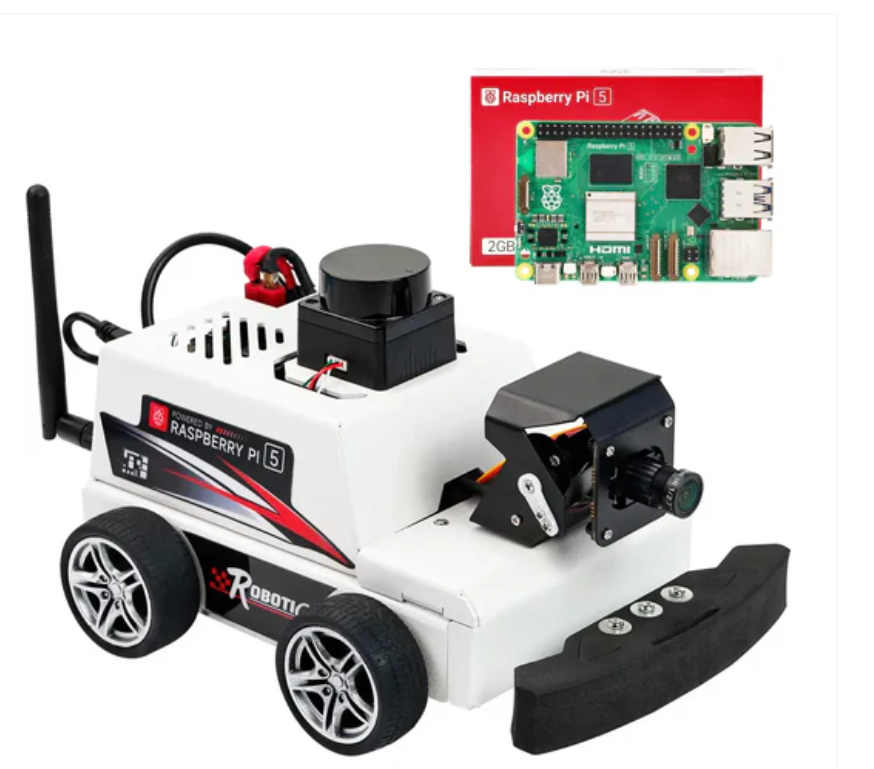 MicroROS-Pi5 ROS2 Robotic Car for Raspberry Pi 5 (ROS2-HUMBLE+Python3) -- with Raspberry Pi5-2GB