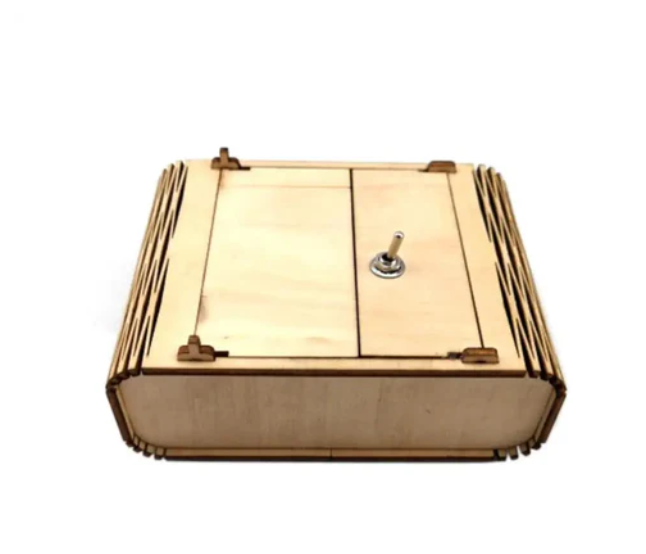 Simple Useless Box - Wooden Electronic Fun Box